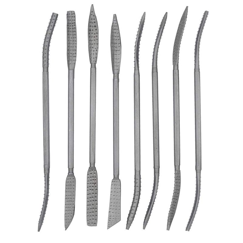 DGOL 8pcs 8 inch Cute Strong Wood Carving File Kit Double End Refiller Rasp Filing Tool Set - Image 2
